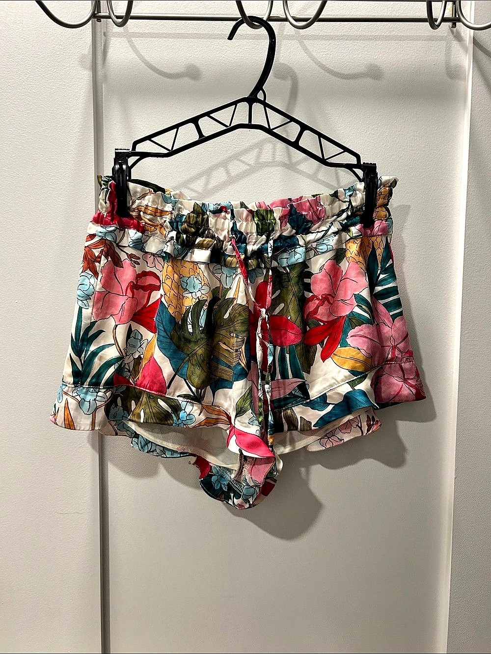 Zara Trafaluc collection Floral High Waist Shorts in Multicolor XS